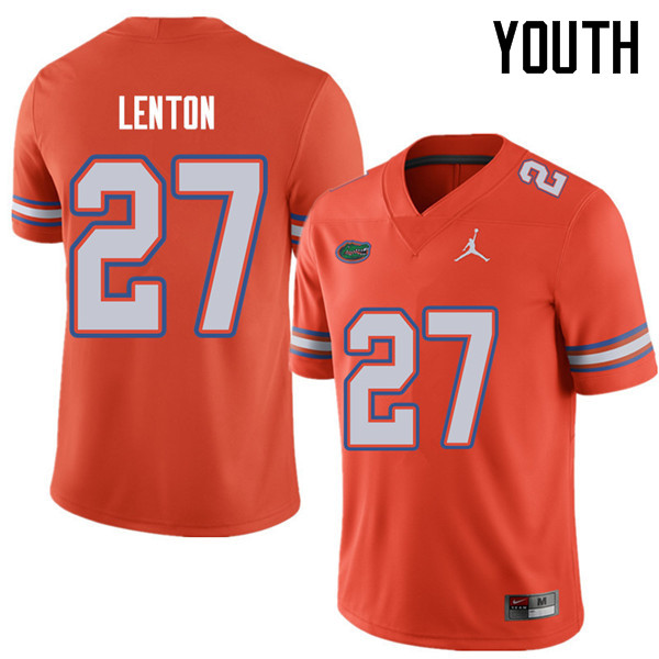 Jordan Brand Youth #27 Quincy Lenton Florida Gators College Football Jerseys Sale-Orange - Click Image to Close